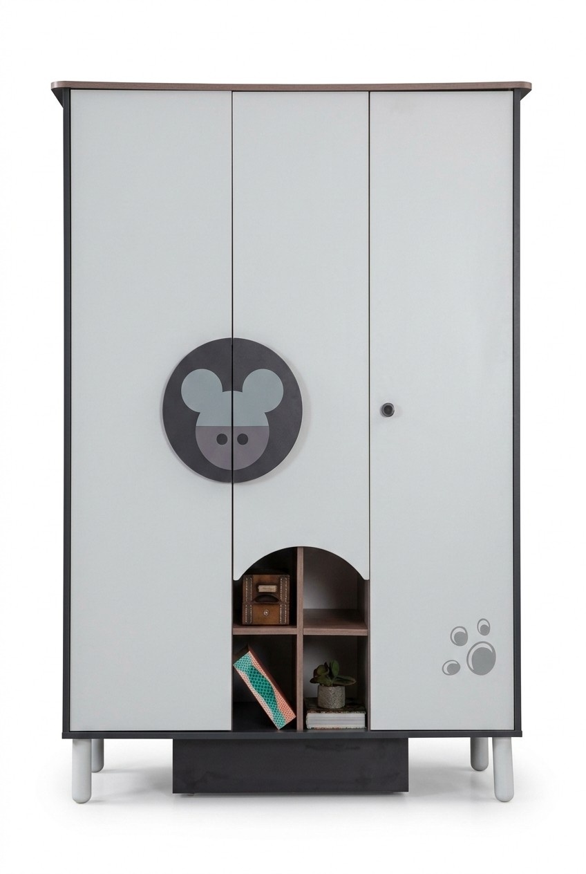 Kleiderschrank Design MÃ¶bel Kinderzimmer Schrank Regal Holz Schlafzimmer Neu