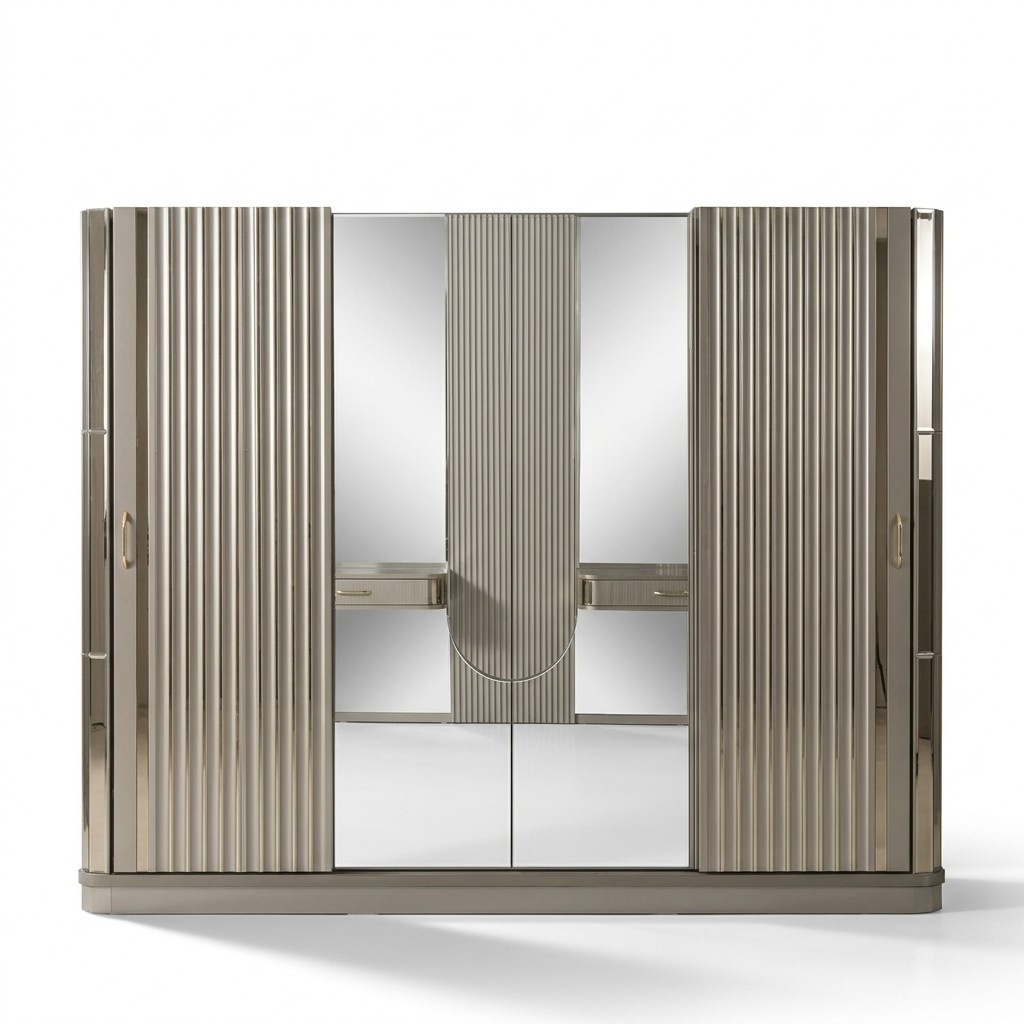 Kleiderschrank Holzschrank Schrank Schlafzimmer Luxus SchrÃ¤nke Braun