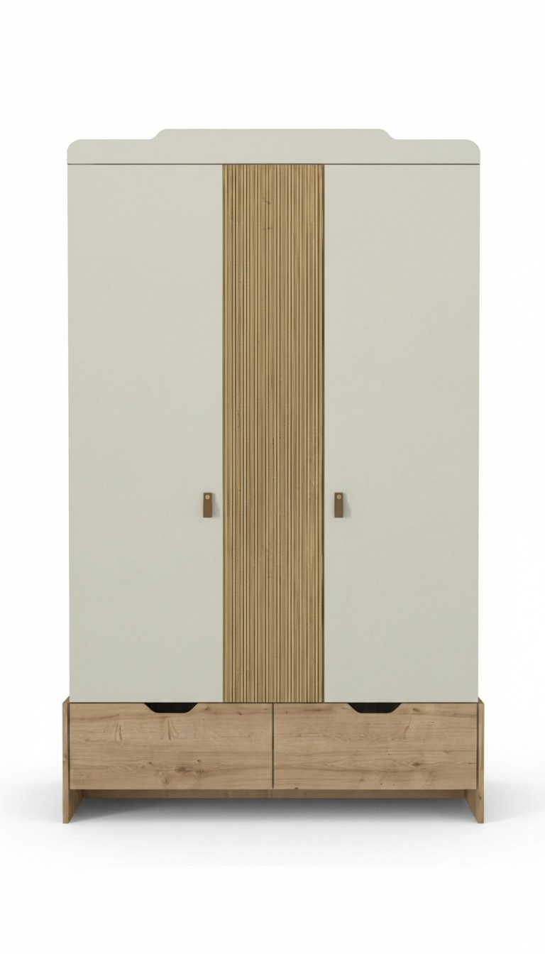 Kleiderschrank Jugendzimmer Schrank SchrÃ¤nke MÃ¶bel WeiÃ Holz Luxus Design Beige