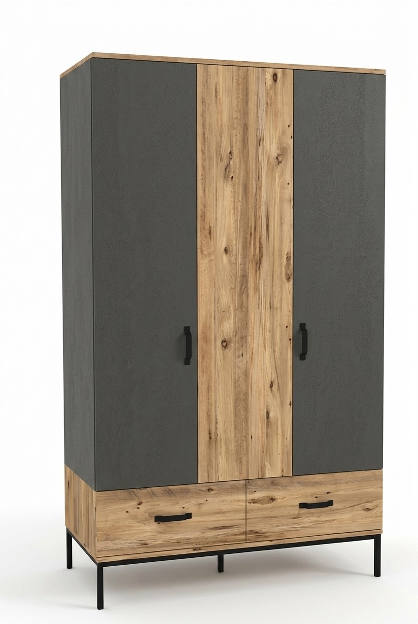 Kleiderschrank Kindezimmer Moderne MÃ¶bel Holz Luxus Design Braun JugendmÃ¶bel