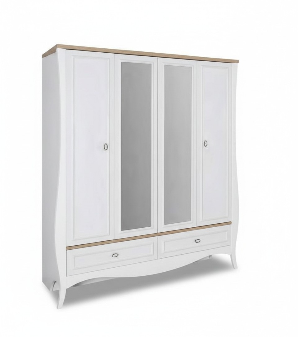 Kleiderschrank Landhaus Schlafzimmer Schrank MÃ¶bel Wohnen Holz Luxus