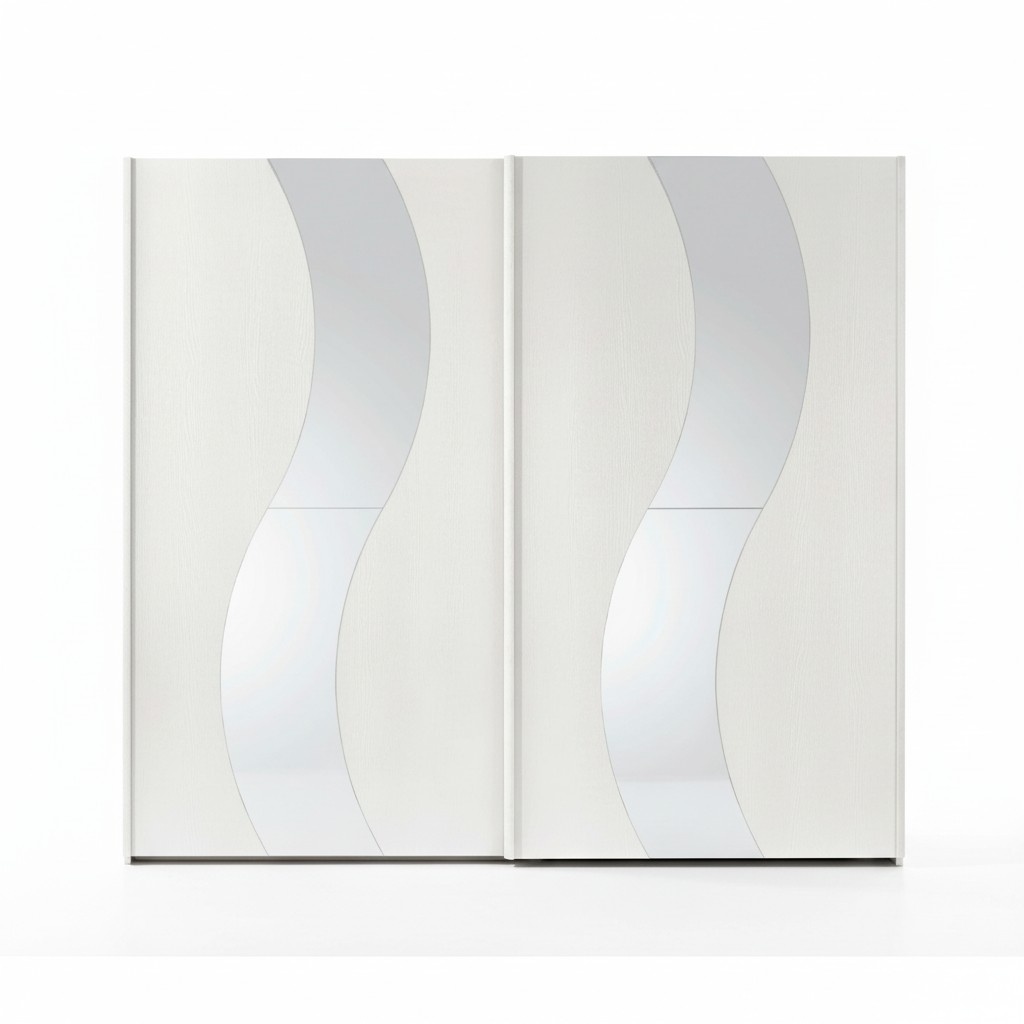 Kleiderschrank mit SchwebetÃ¼ren Schrank SchrÃ¤nke Schlafzimmer Holz Design Modern