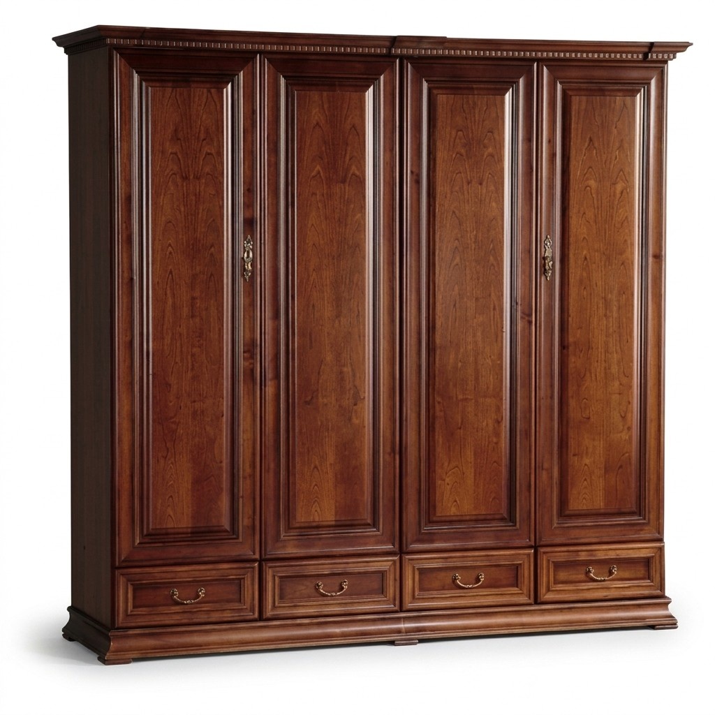 Kleiderschrank Schlafzimmer Holz Schrank Barock Rokoko SchrÃ¤nke 4tÃ¼rig