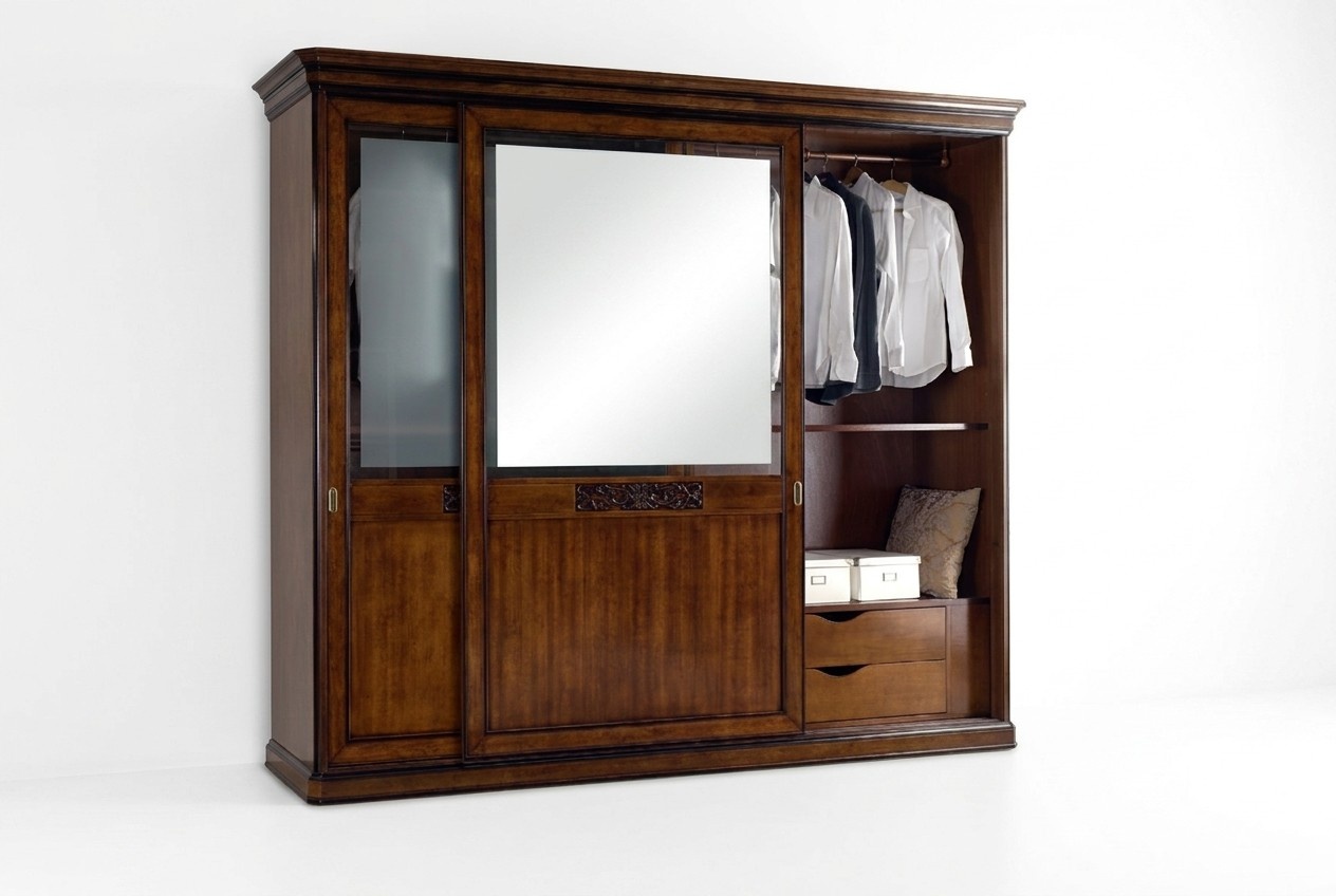 Kleiderschrank Schlafzimmer Schrank Luxus Vaccari cav giovanni Massivholz