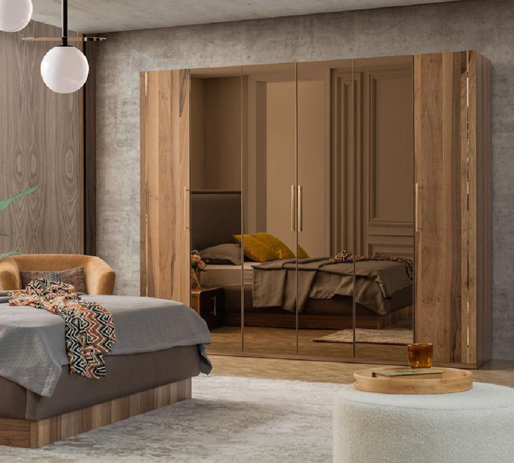 Kleiderschrank SchrÃ¤nke Schrank Design Holz Schlafzimmer Modern MÃ¶bel Neu