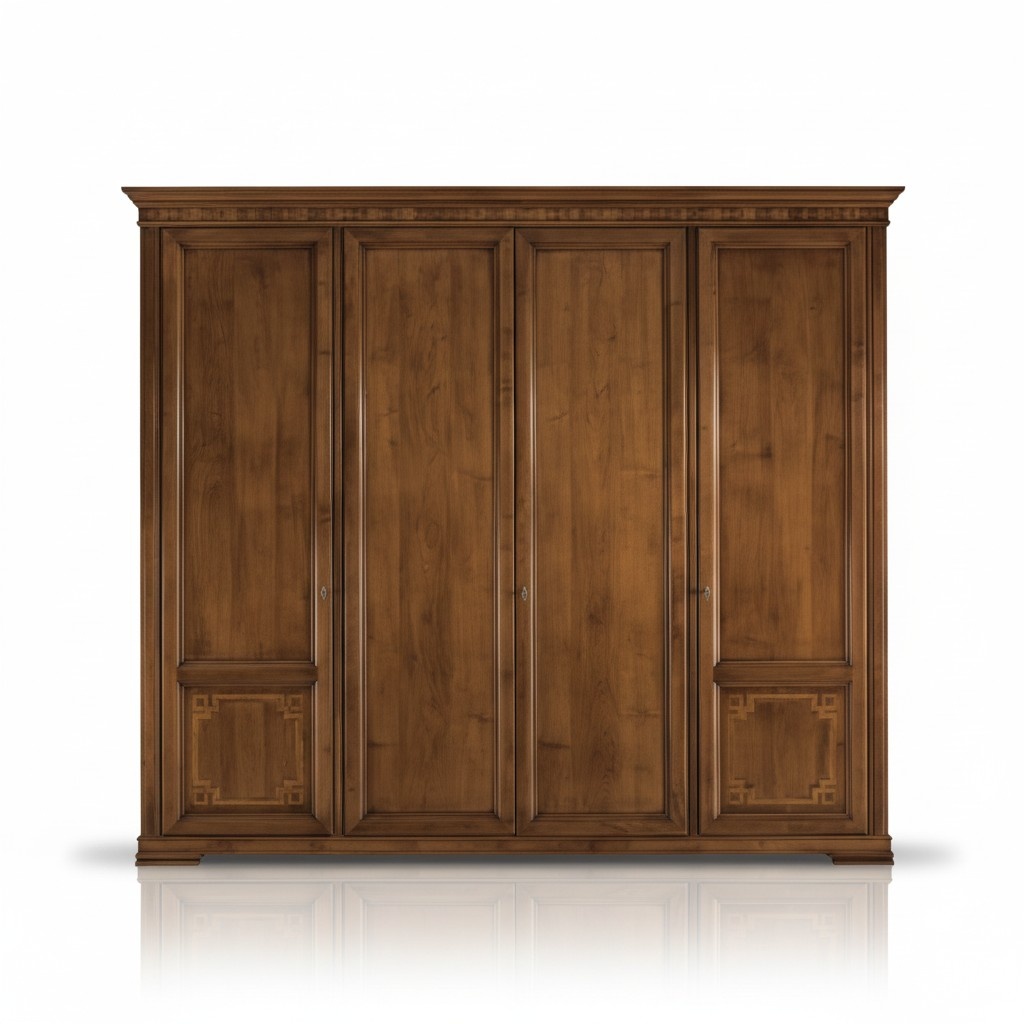 Kleiderschrank Schrank Luxus Holz Design MÃ¶bel Schlafzimmer Braun Neu