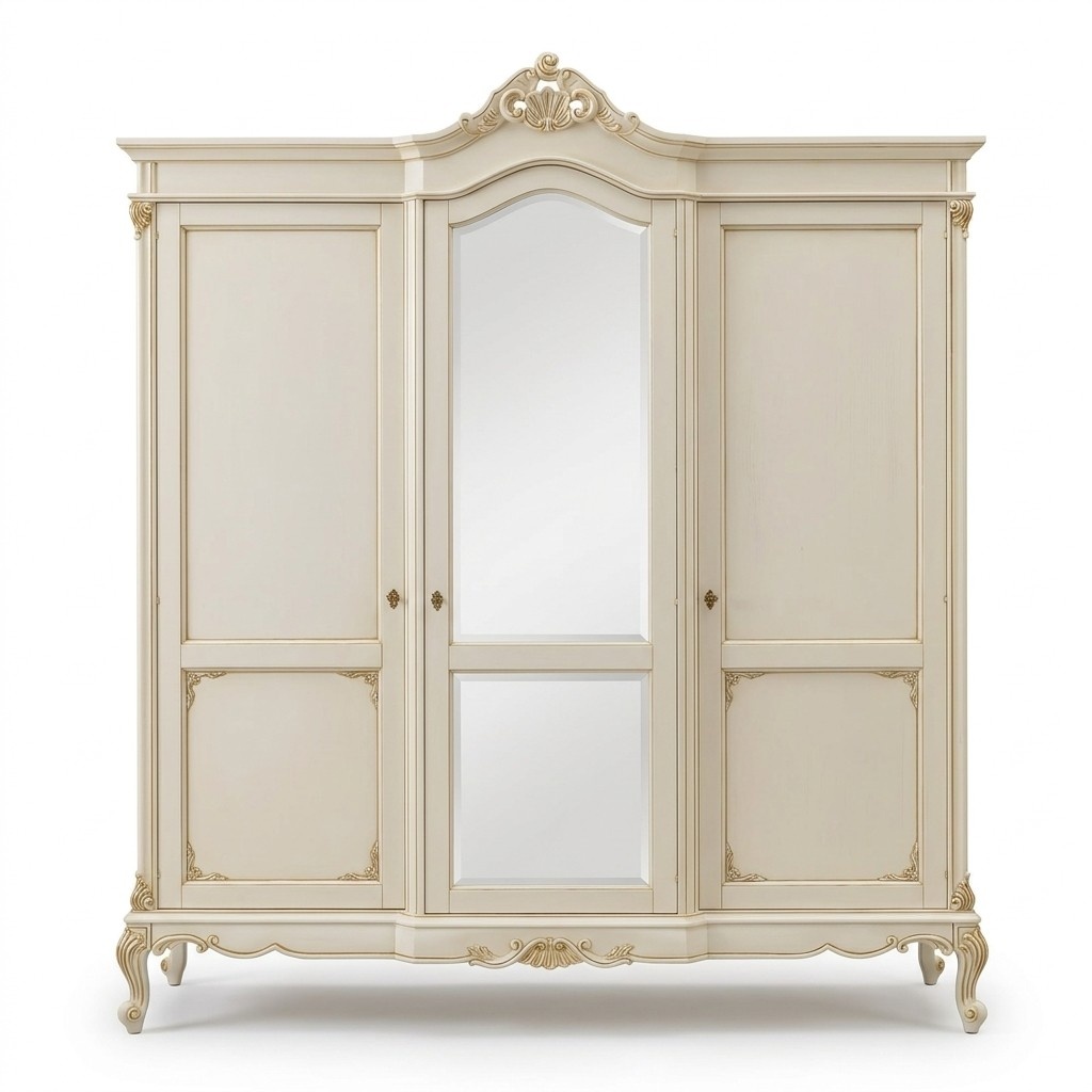 Kleiderschrank Schrank Schlafzimmer Garderobe Massivholz Barock Italienische MÃ¶bel neu