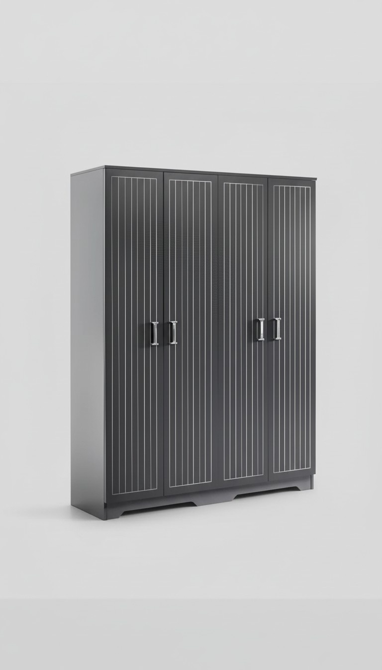 Kleiderschrank Schwarzer Schrank SchrÃ¤nke Schlafzimmer MÃ¶bel design