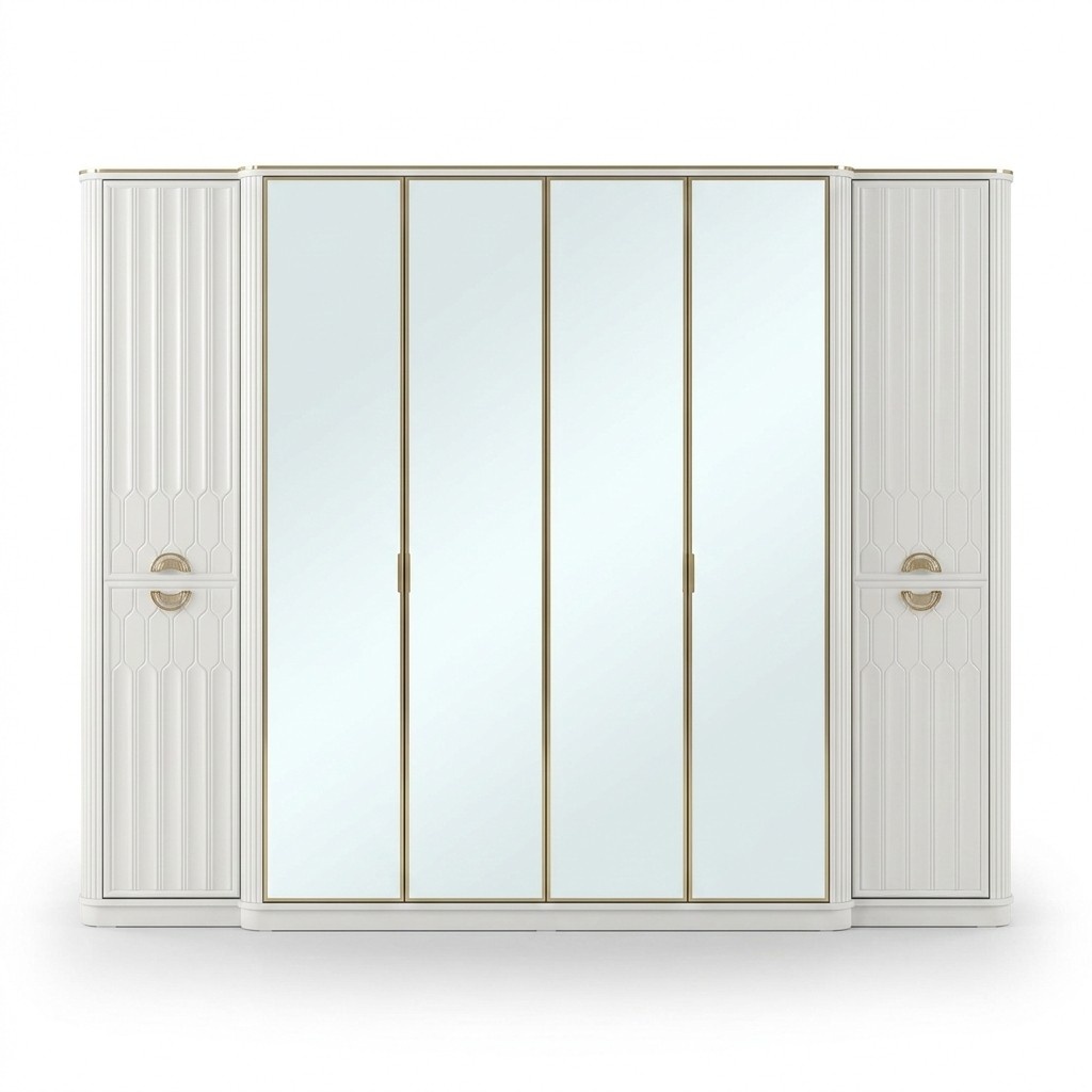 Kleiderschrank Spiegel HolzmÃ¶bel SchrÃ¤nke Italien fÃ¼r Schlafzimmer