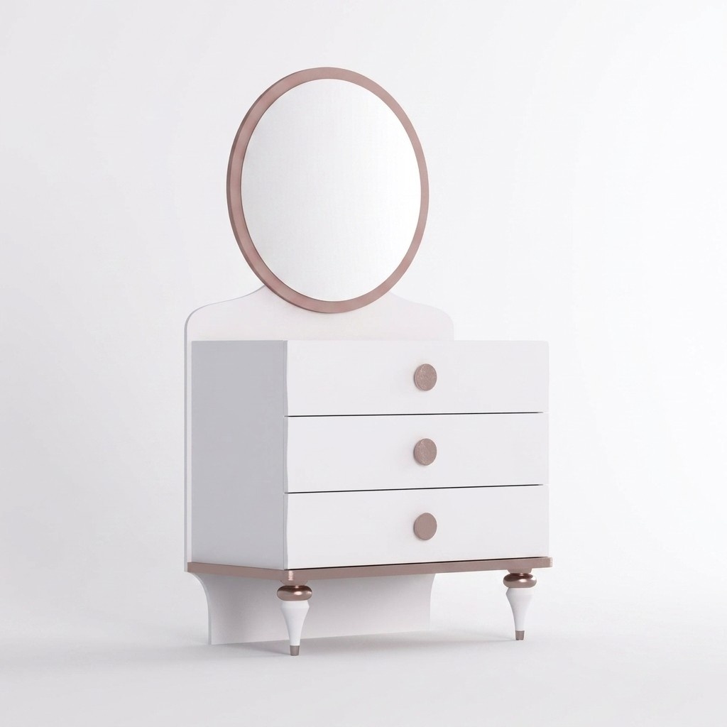 Kommode Drei Schubladen Modernes Design Elegante Akzente WeiÃ Kinderzimmer