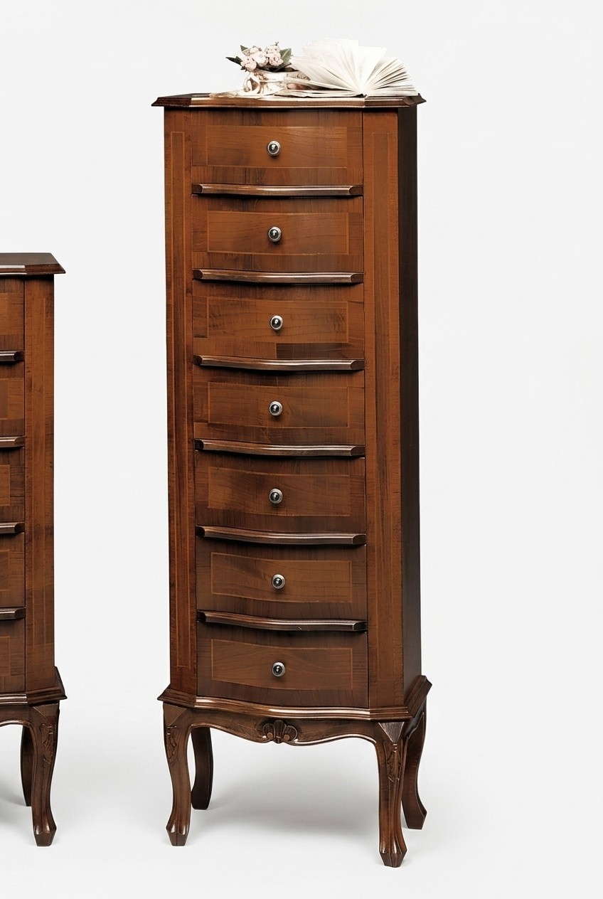 Kommode mit 6 Schubladen Sideboard weiÃ Anrichte holz Schubladenschrank Schrank