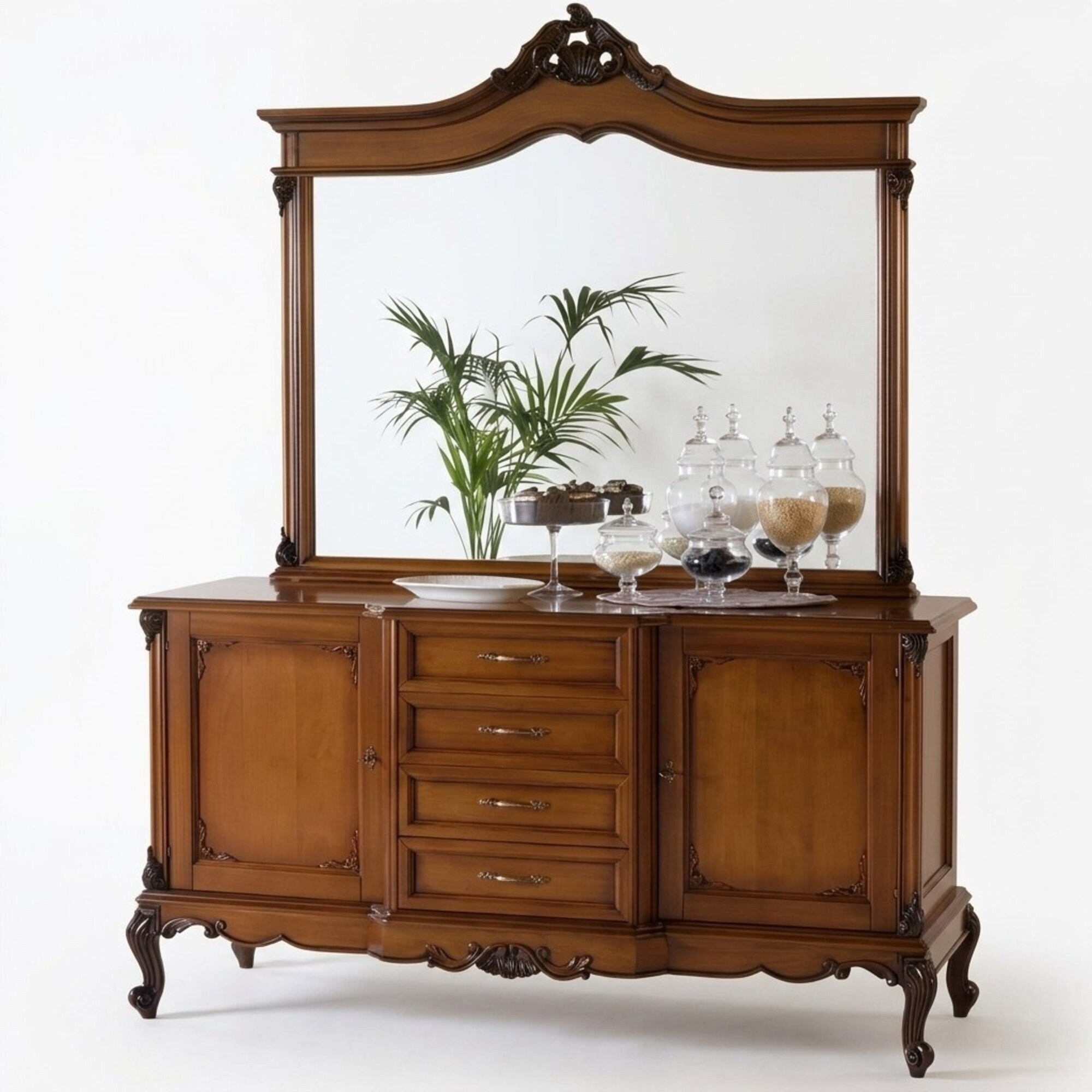 Kommode Sideboard Kommoden Sideboard Wohnzimmer Barock Anrichte xxl design Massivholz