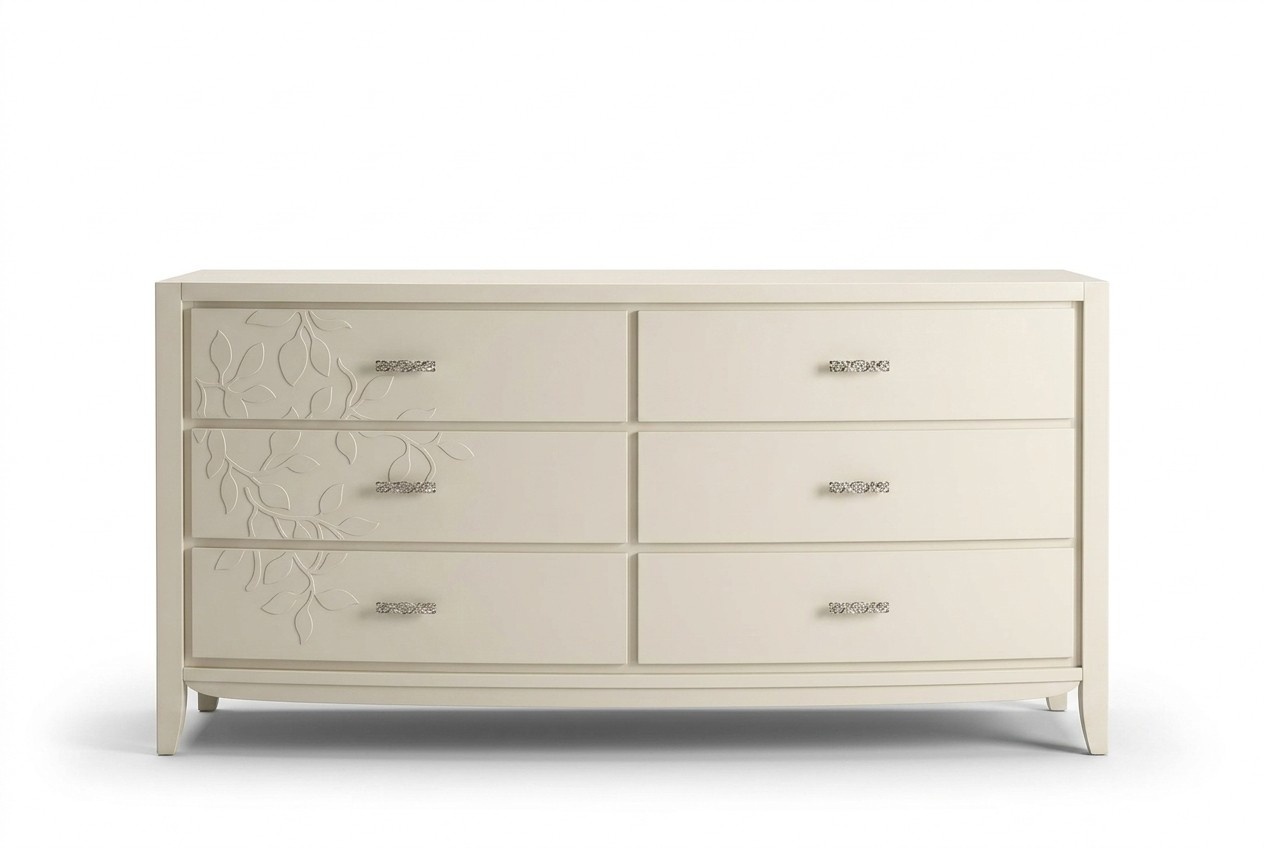 Kommode Wohnzimmer Design Sideboard Stil Modern Luxus WeiÃ