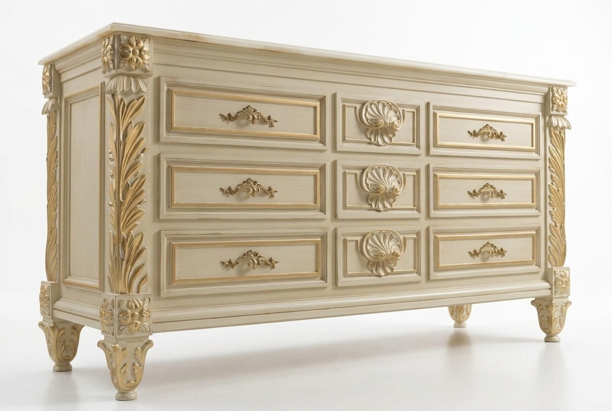 Kommode Wohnzimmer Schubladen Holz Kommoden Schrank Sideboard SchrÃ¤nke Massiv