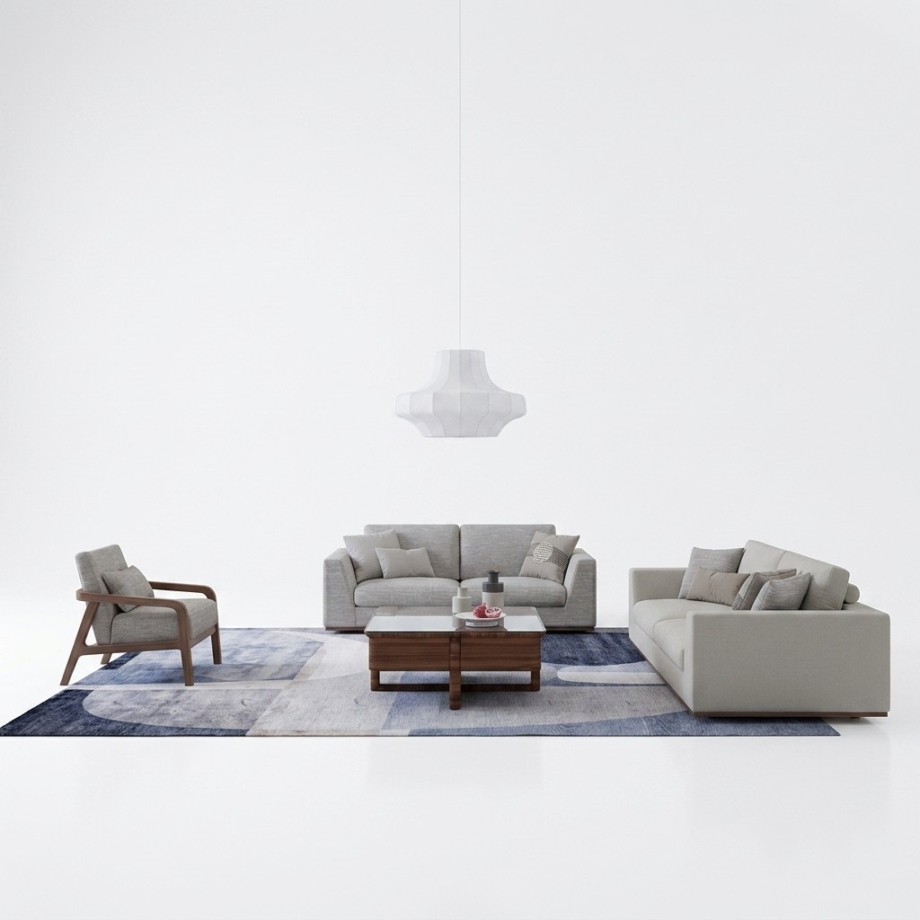 Komplett Grau Sofagarnitur Zweisitzer Sofa PolstermÃ¶bel Sessel Polster Textil