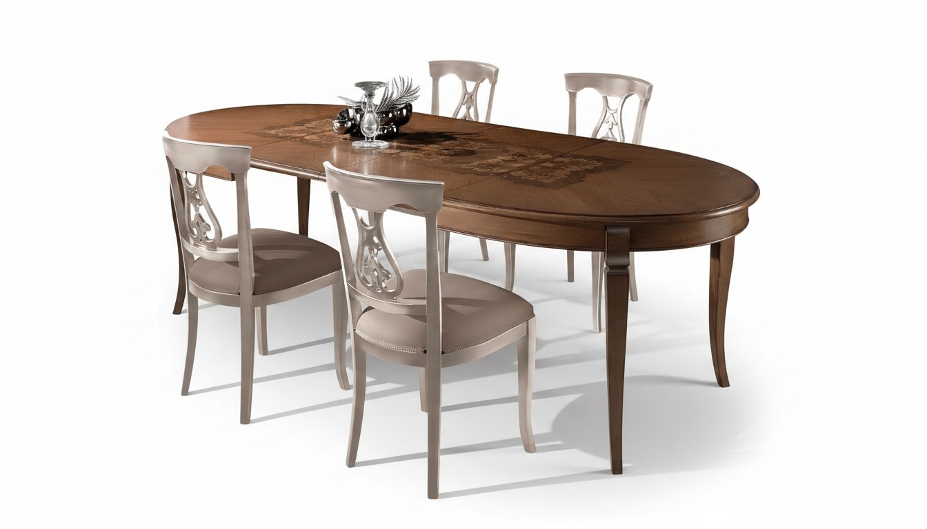 Set 5tlg. Esstisch 4x StÃ¼hle Essgruppe Esstischgruppe Holztische Tische