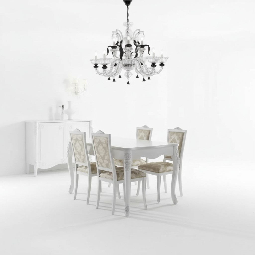 Komplett Set Esstisch 4x StÃ¼hle Esszimmer Set Ess Gruppe Holz Tisch 5tlg