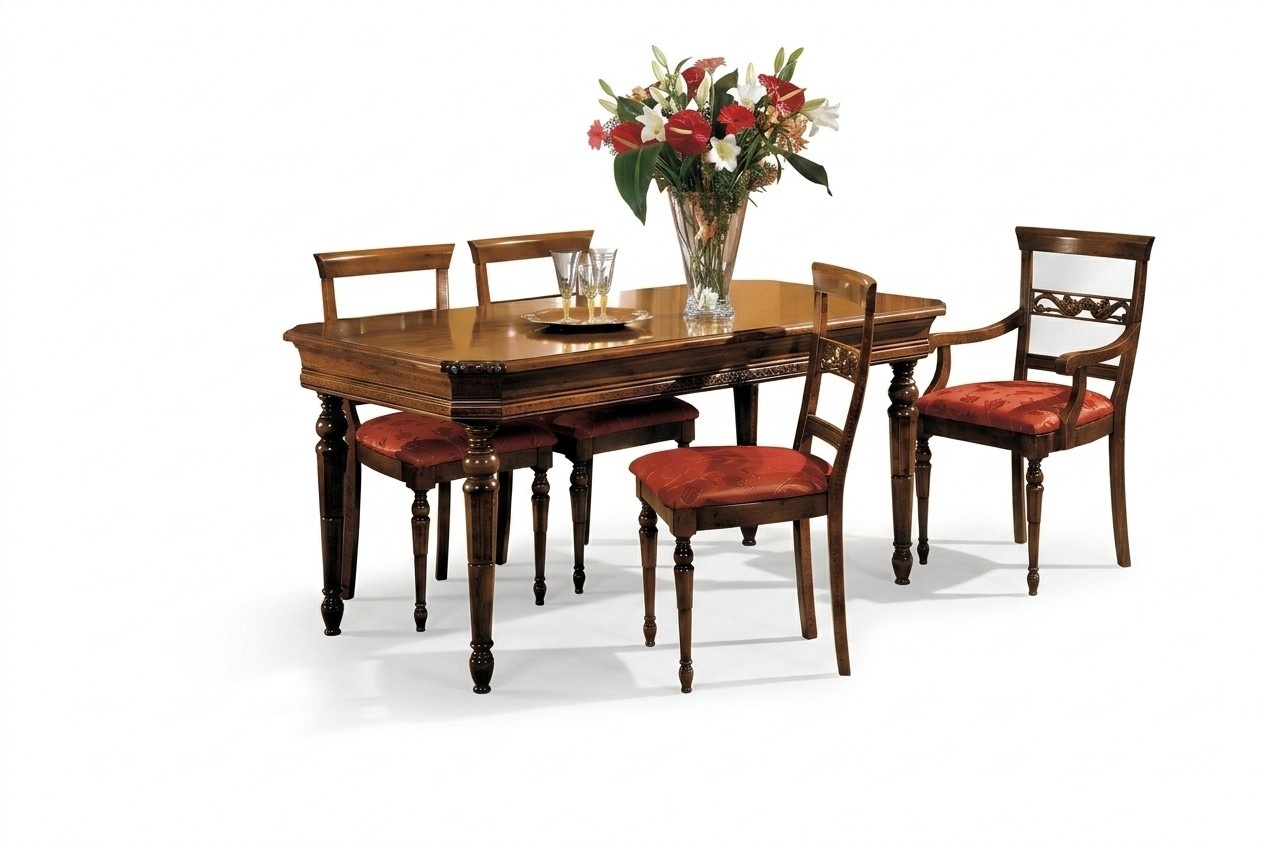 Komplett Set Esstisch 4 StÃ¼hle Esszimmer Sets Ess Gruppe Holz Tisch Tische 5tlg