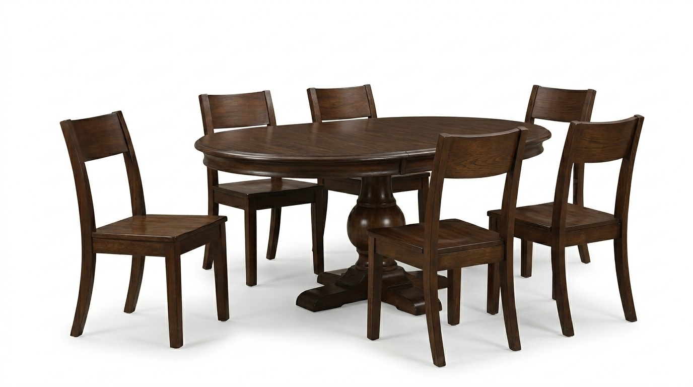 Set Komplett Esstisch 6x StÃ¼hle Esszimmer Set Ess Gruppe Holz Tisch Tische 7tlg