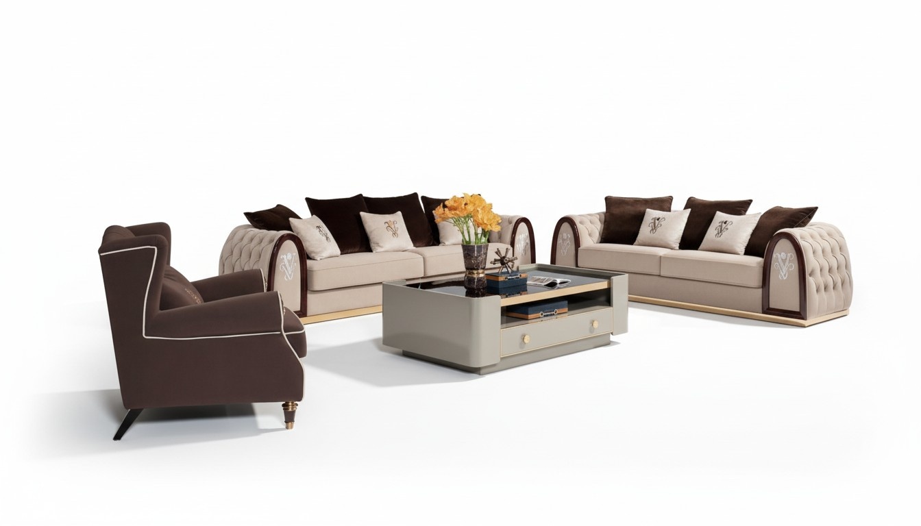 Komplett Set Sofagarnitur 431 Sitz Polster Couchen Edle Luxus Wohnzimmer MÃ¶bel