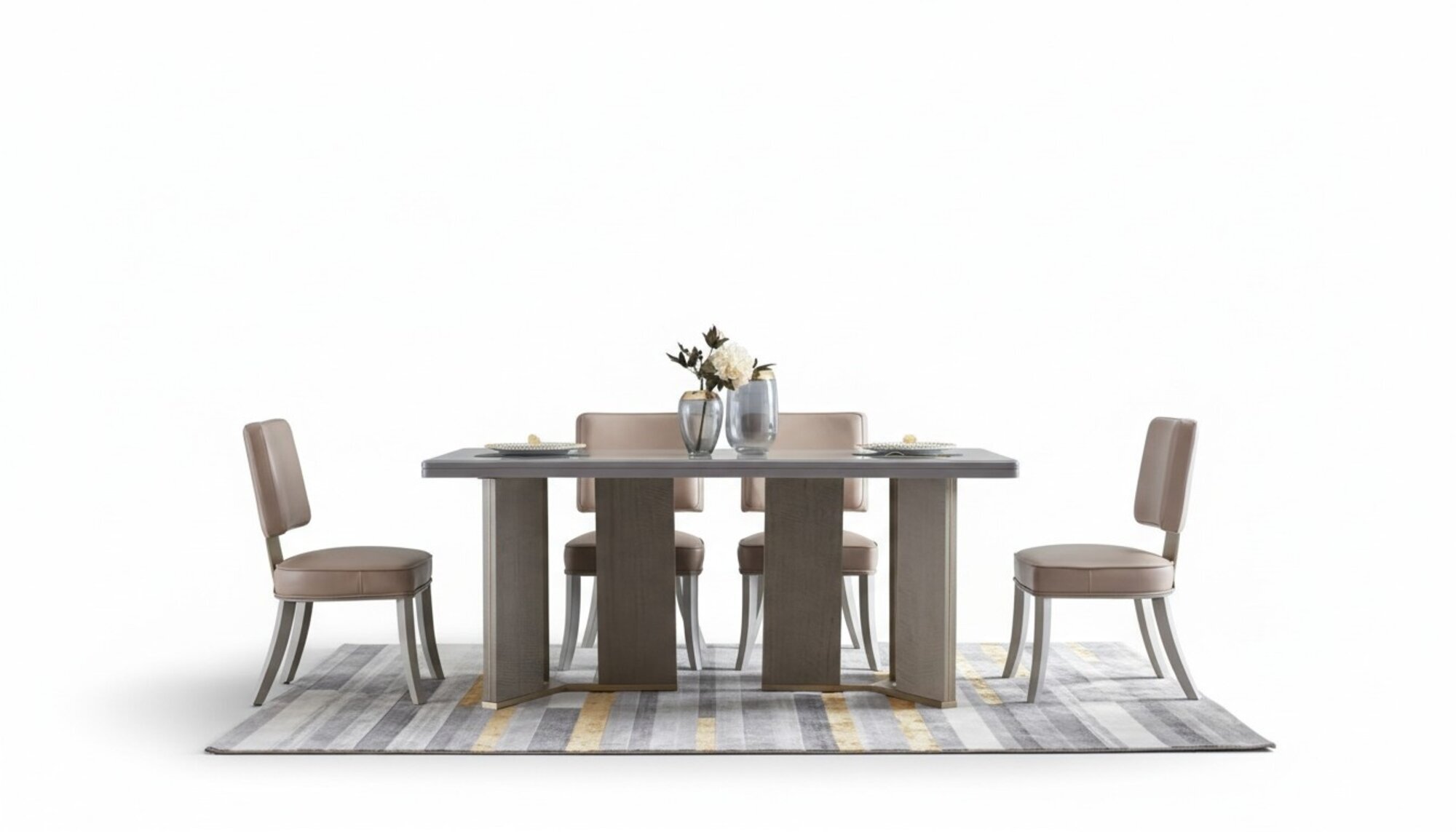 Komplette Esszimmer Garnitur Tisch + 6x Lehnstuhl StÃ¼hle Luxus Essgruppe