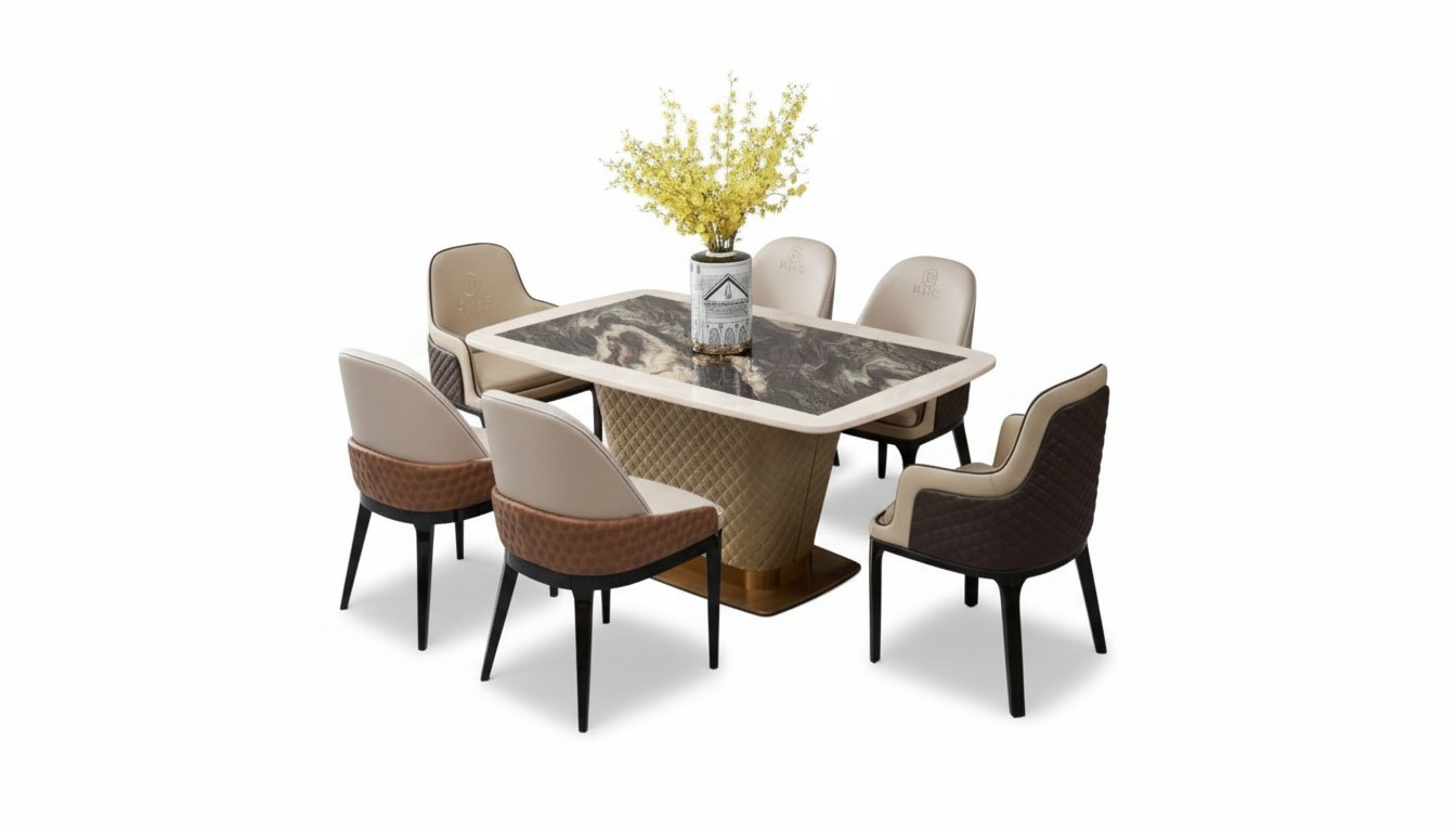 Komplette Esszimmer Garnitur Tisch 4x Lehnstuhl StÃ¼hle Luxus Essgruppe