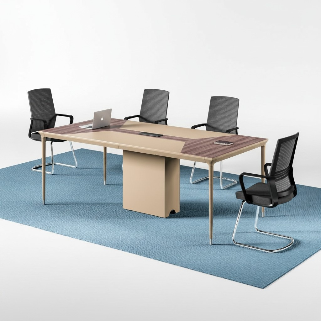 Konferenztisch BÃ¼rotisch Arbeitstisch Schreibtisch Holz Beige GroÃe