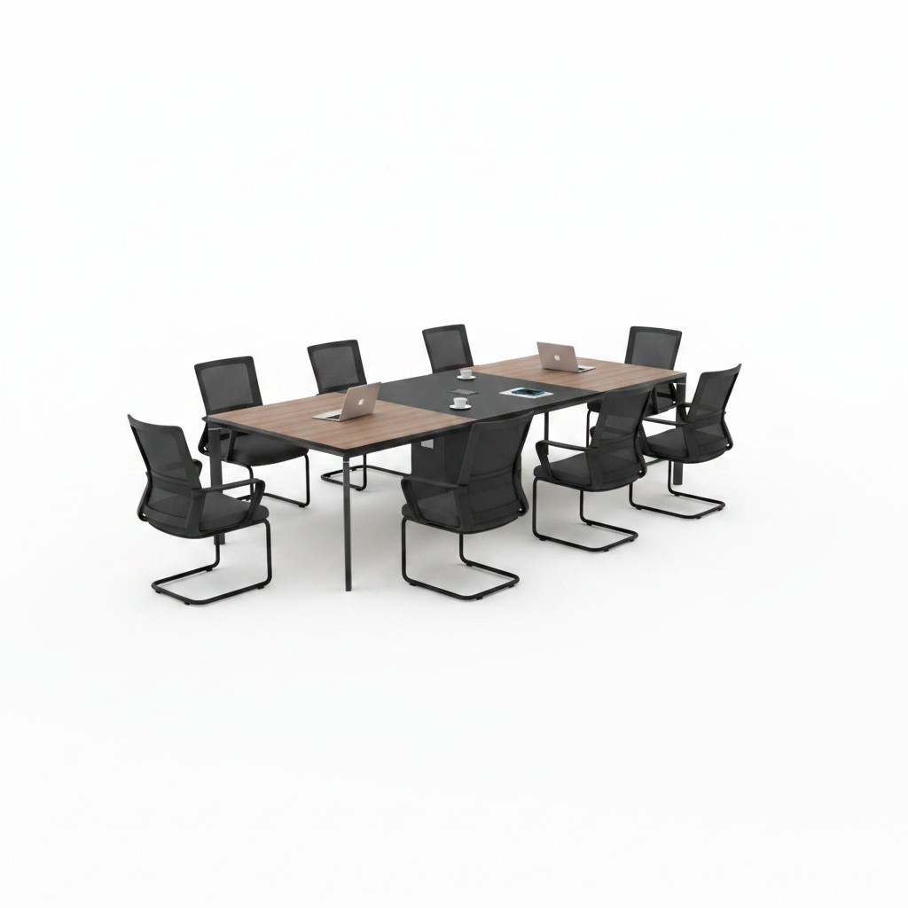 Konferenztisch BÃ¼rotisch Arbeitstisch Schreibtisch Holz Schwarz GroÃe