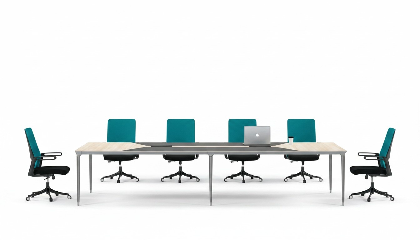 Konferenztisch BÃ¼rotisch Arbeitstisch Schreibtisch Holz Grau GroÃe