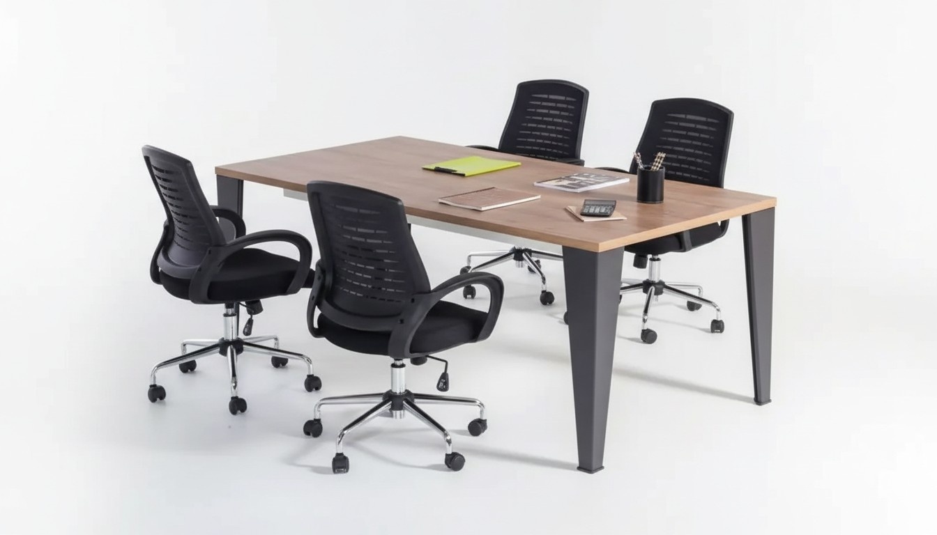 Konferenztisch Tisch Meeting Besprechungstisch Holz Schreibtisch Tische 220cm
