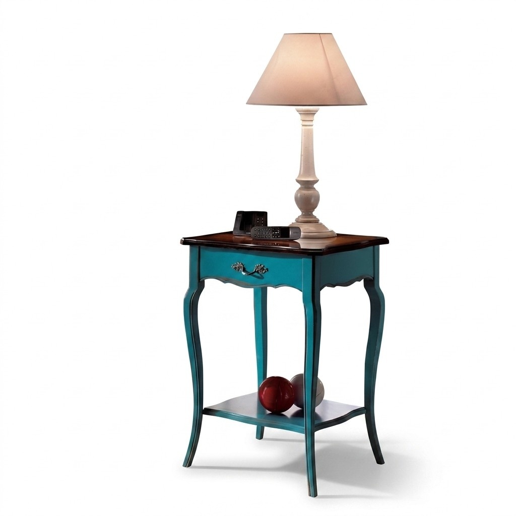 Konsolen Nachttisch Schlafzimmer Beistelltisch Modern MÃ¶bel Azurblau