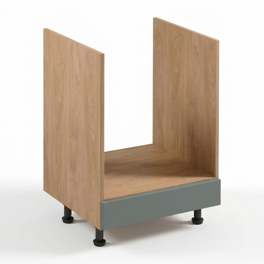 KÃ¼chenschrank Schrankmodul Basis-Unterschrank Unterbau fÃ¼r Herd Holz