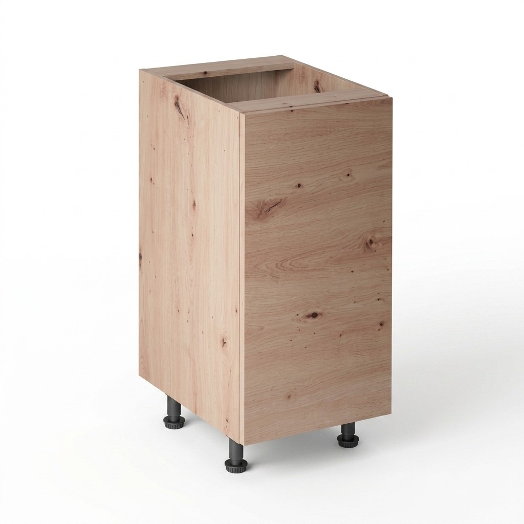 KÃ¼chenunterschrank Basis-Unterschrank mit Mittelboden KÃ¼chenschrank Beige