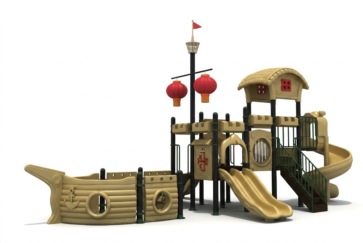Kunststoffspielplatz Schiff Kinder Unterhaltung fÃ¼r Kinder Outdoor SpielplÃ¤tze
