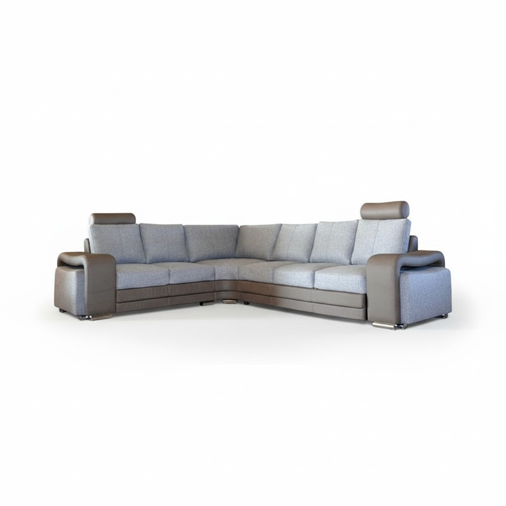 L-Form Stoff Ecksofa Wohnlandschaft Polster Eck Sofa Couch Sitz Garnitur