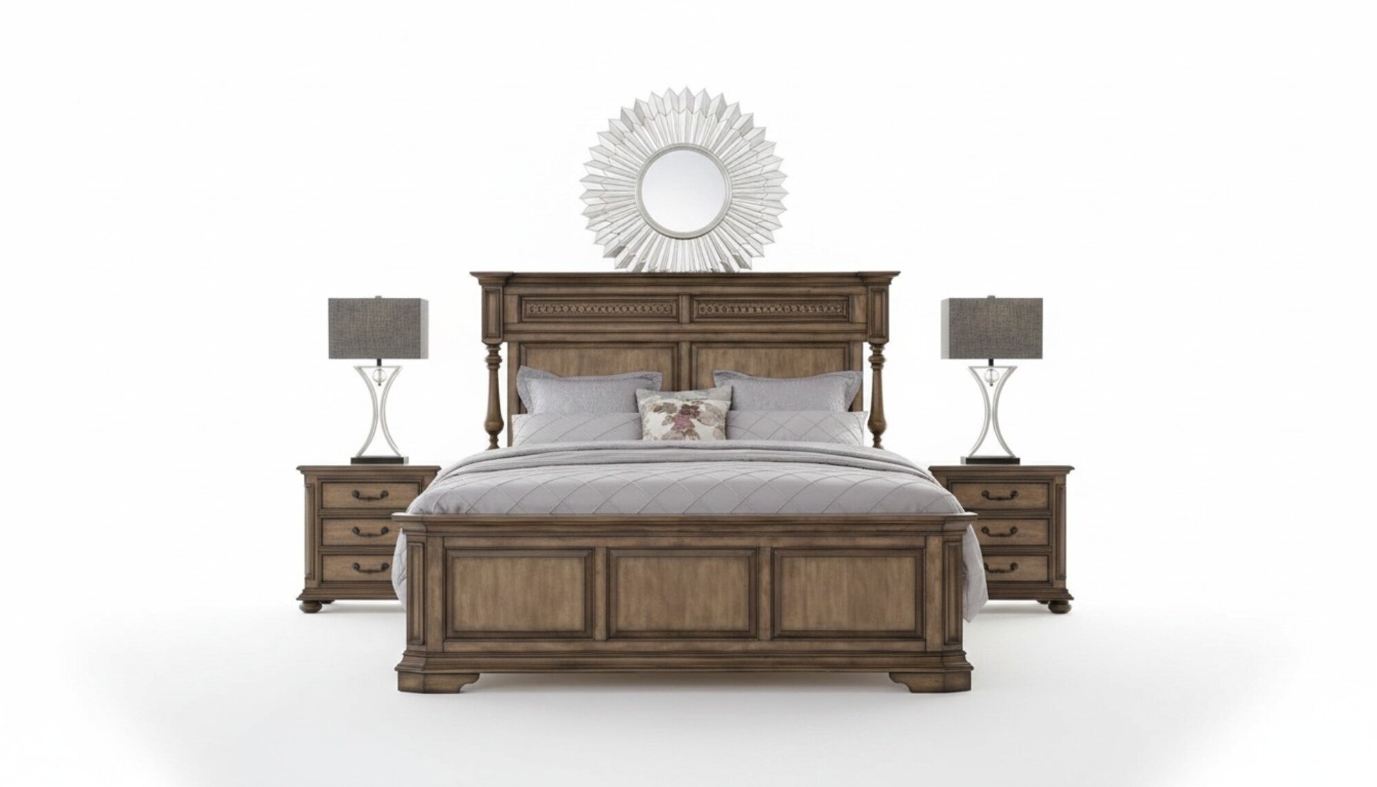Landhaus Designer MÃ¶bel Bett Doppel Schlafzimmer 180x200cm Betten GrÃ¼nderzeit