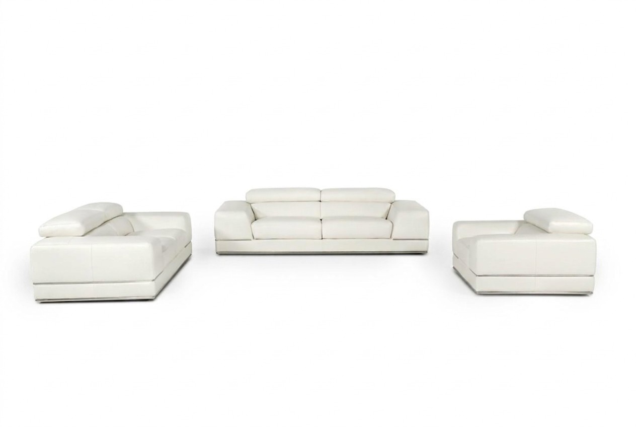 Ledersofa Couch Wohnlandschaft 3+1+1 Neu Garnitur Sofa Sofagarnitur