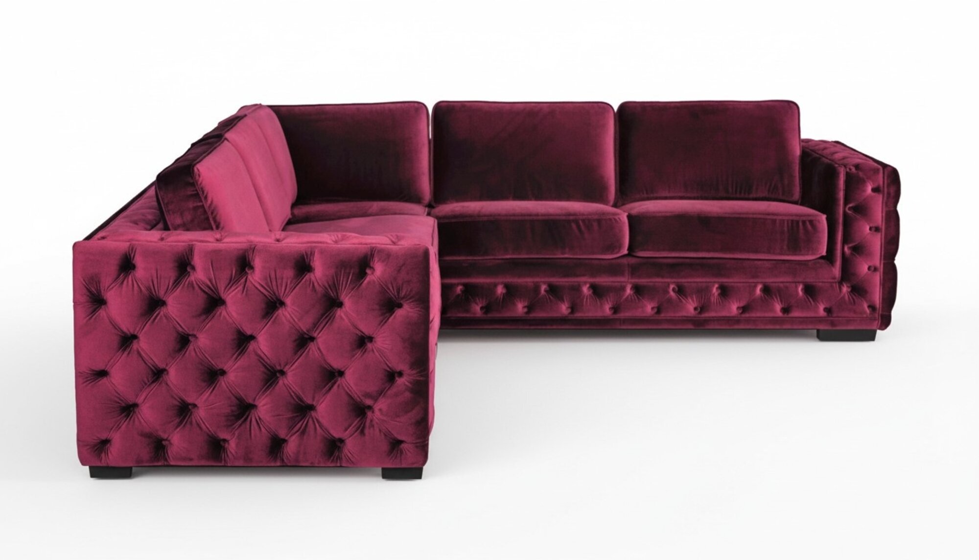 Lila chesterfield couch luxus samt stoff couchen sofa set knÃ¶pfe polster neu