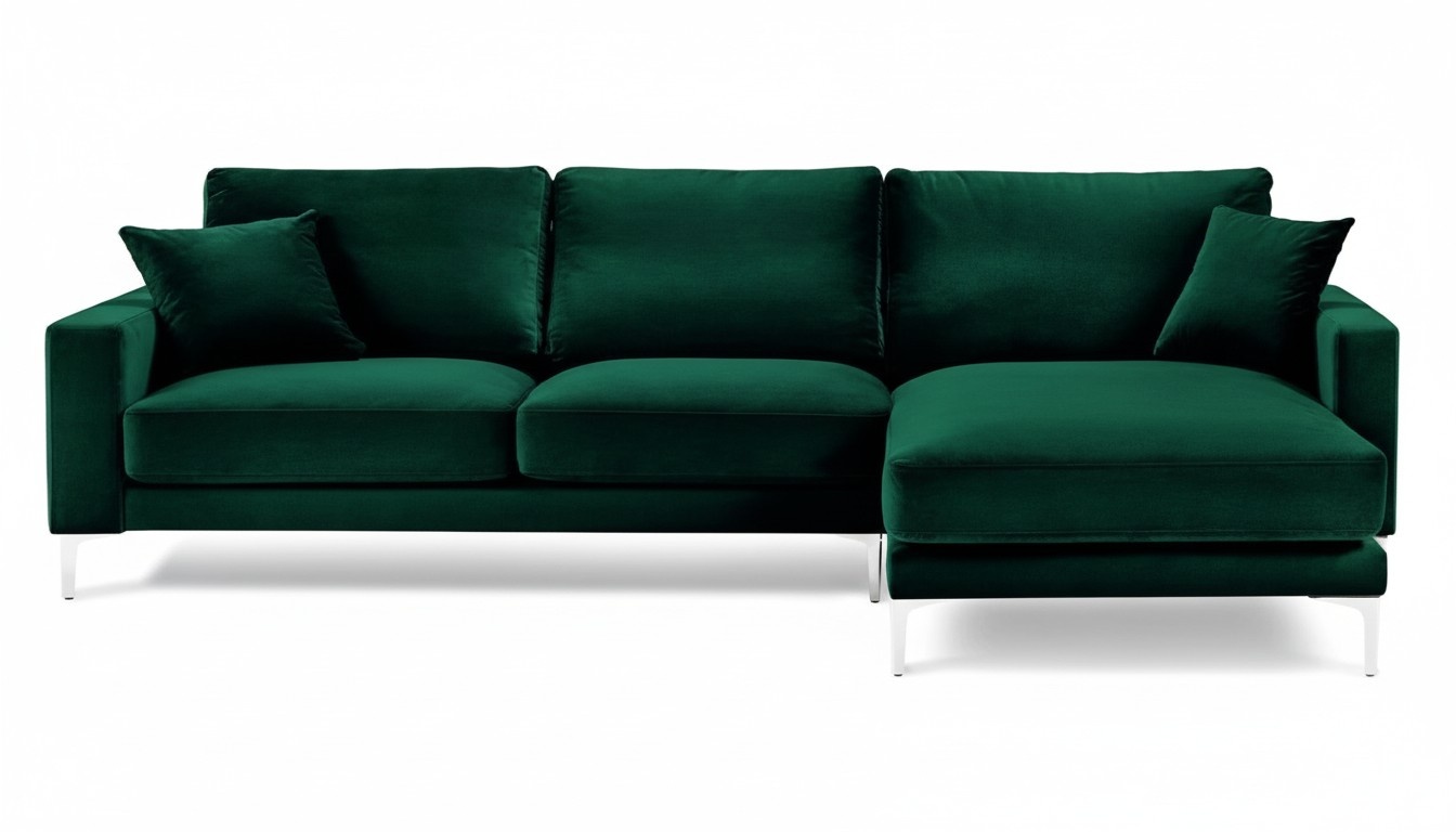 Loft Sofa Luxus Eckcouch MÃ¶bel Eckgarnitur Samt Couchen Wohnzimmer sofas grÃ¼n