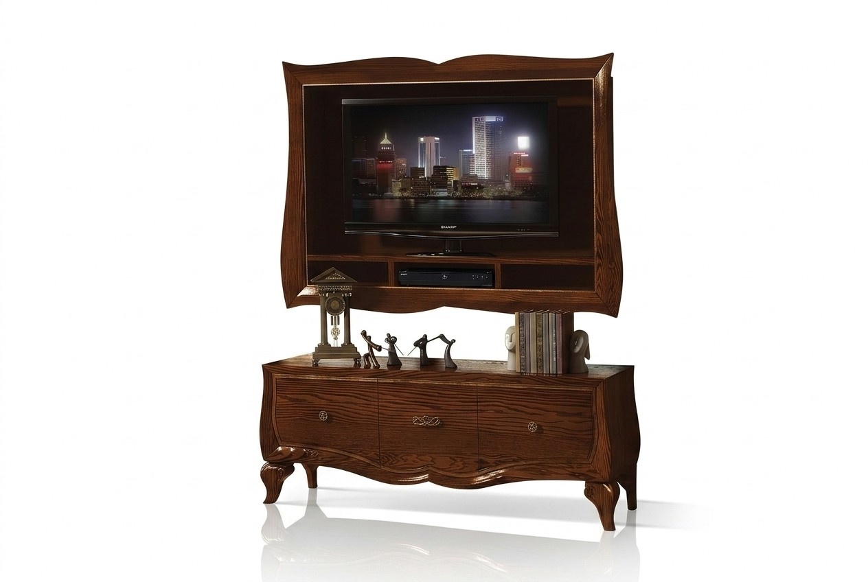 Lowboard rtv Schrank Sideboard Schrank tv Holz Klassisch Kommode Design