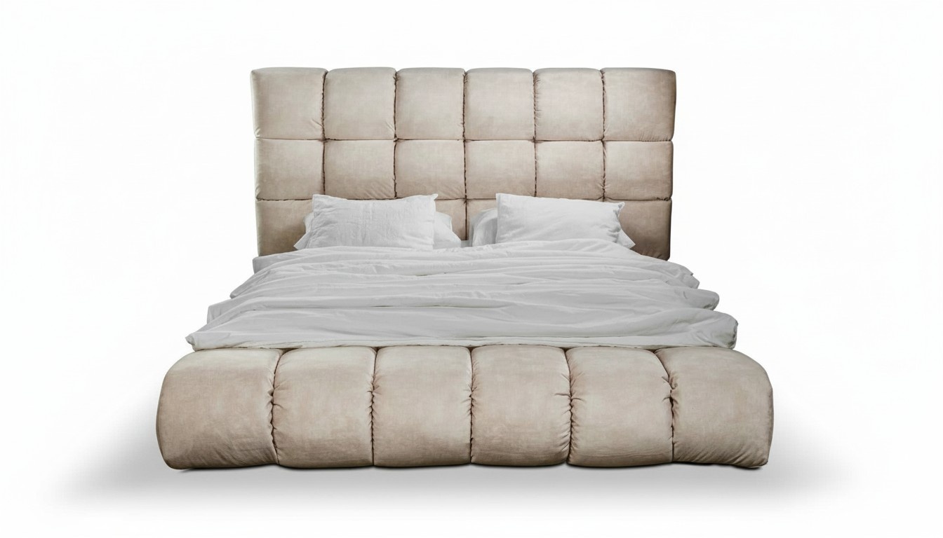 Luxuri PlÃ¼sch Bett im Schlafzimmer groÃ handlich Designer Bett Neu Innenbereich