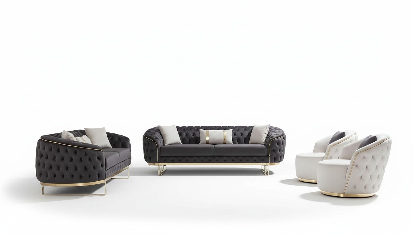 luxuriÃ¶s Sofagarnitur 4tlg 3+3+1+1 Sitz Sofa Couchen MÃ¶bel Couch Wohnzimmer