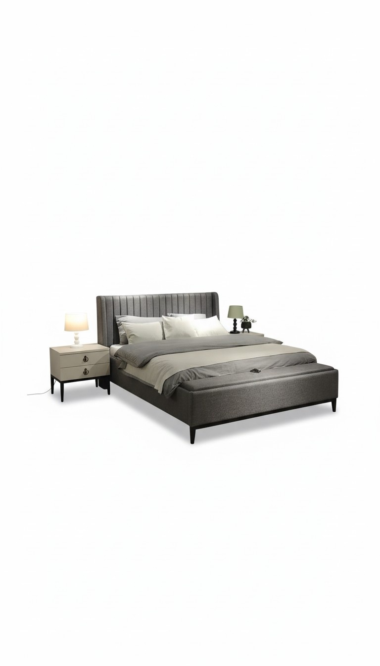 LuxuriÃ¶se Bett mit Bank Exklusives Design und Hochwertige Verarbeitung
