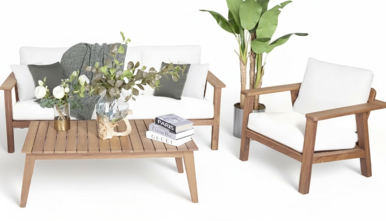 LuxuriÃ¶se GartenmÃ¶bel Sofagarnitur 3+1 Sitzer Couchtisch Komplett Sitzgruppen