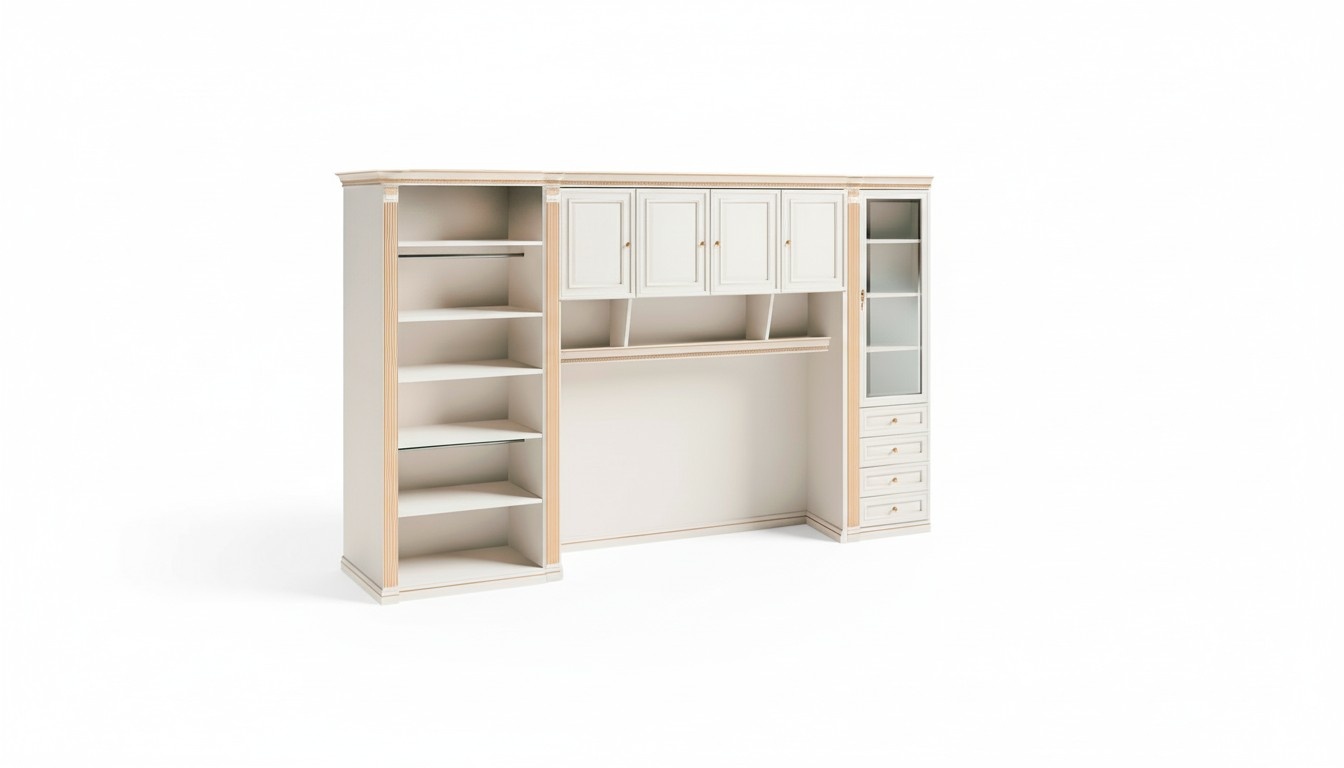 LuxuriÃ¶ser WeiÃer Kleiderschrank Massivholz DesignermÃ¶bel Schlafzimmer
