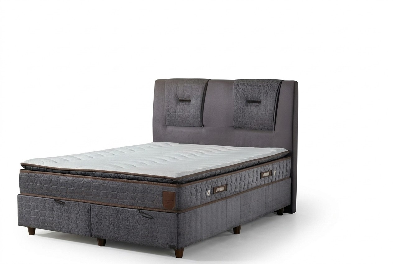 LuxuriÃ¶ses Bettgestell mit elegantem Design und hochwertiger Polsterung