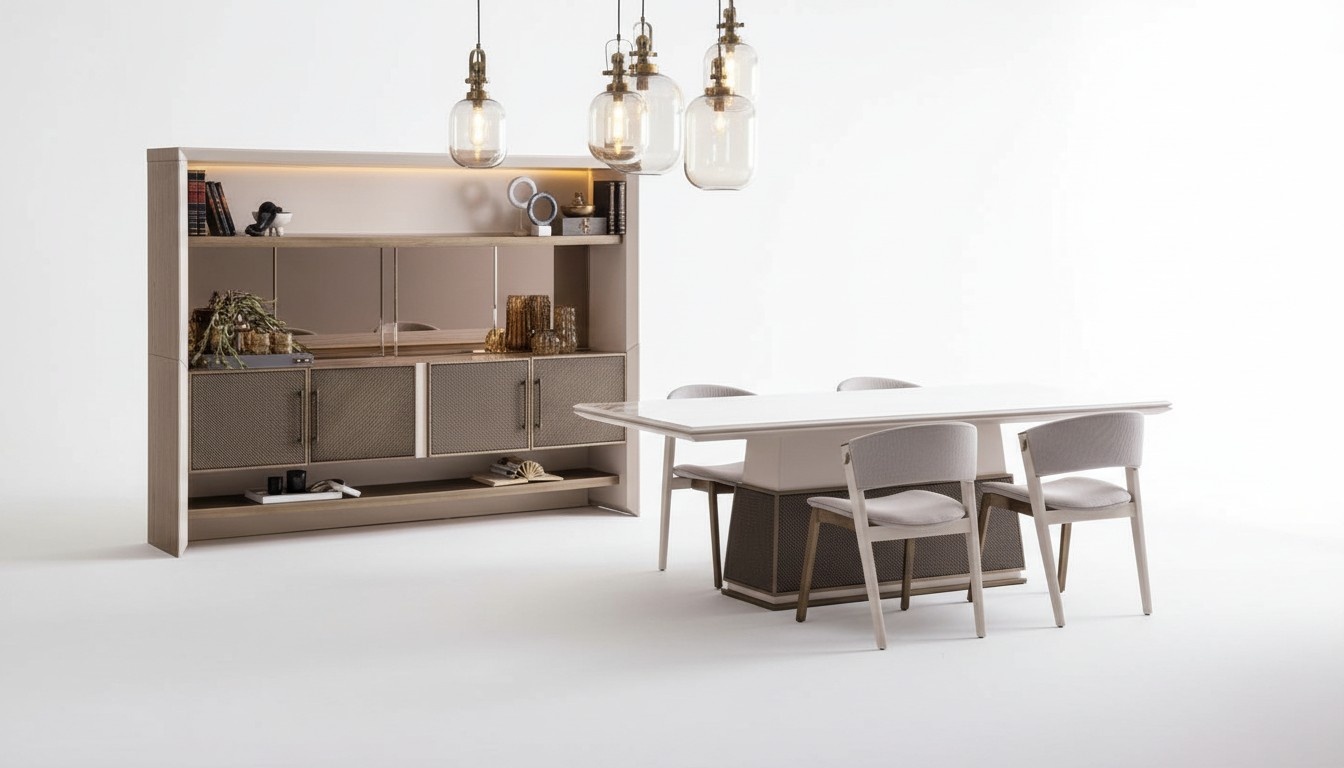 Luxus 6tlg Esszimmer Set Esstisch 4x StÃ¼hle Sideboard 6tlg. Set Design