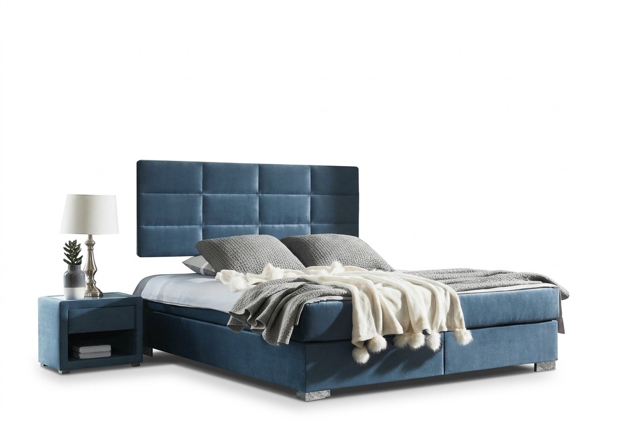 Luxus Boxspring Bett 140 160 180 x 200cm Betten Doppel Schlafzimmer MÃ¶bel Stoff