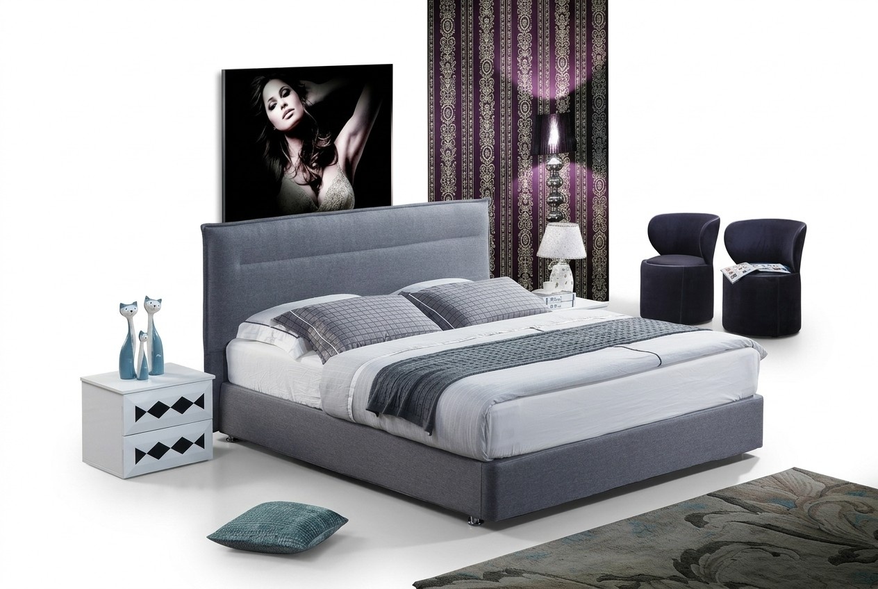 Luxus Boxspring Bett Stoff Hotel Blaue Betten Schlafzimmer MÃ¶bel Design Doppel.