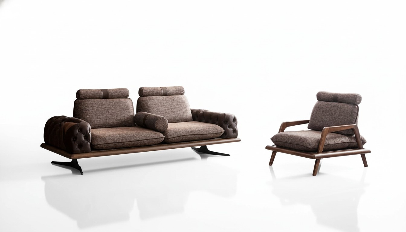 Luxus Chesterfield Loft Sofagarnitur 3+1 Sitzer Couch Polster MÃ¶bel Garnituren